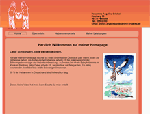 Tablet Screenshot of hebamme-angelika.de